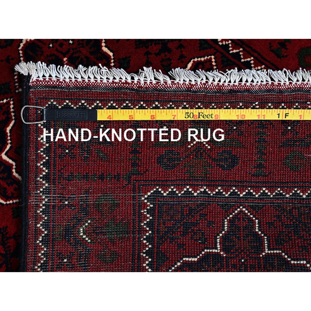 Red 2'3" x 4'6" Tribal & Geometric Hand knotted Wool Rug - Sku: O0719