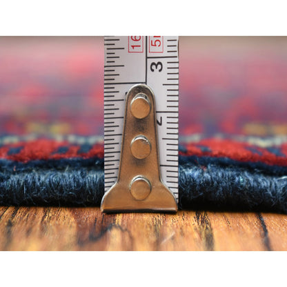 Tribal & Geometric Wool Hand Knotted Rug Red Red 3.0X9.10 -O072020