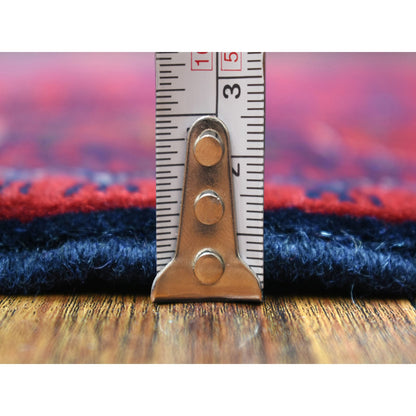 Tribal & Geometric Wool Hand Knotted Rug Red Red 2.8X9.8 -O072022