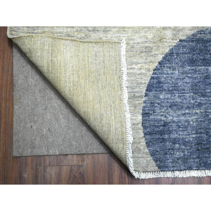 Modern and Contemporary Wool Hand Knotted Rug Multicolored No Border 9.1X12.0 -O072262