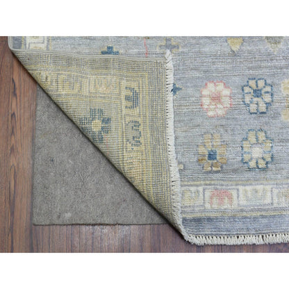 Oushak And Peshawar Wool Hand Knotted Rug Grey Light Gray 8.2X9.10 -O072292