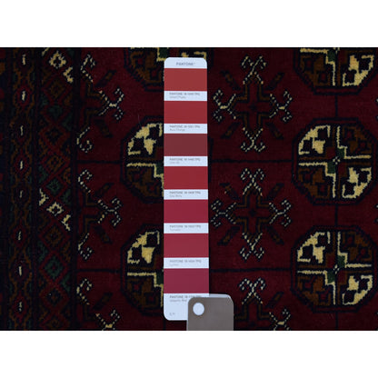 Tribal & Geometric Wool Hand Knotted Rug Red Red 2.0X3.0 -O072477