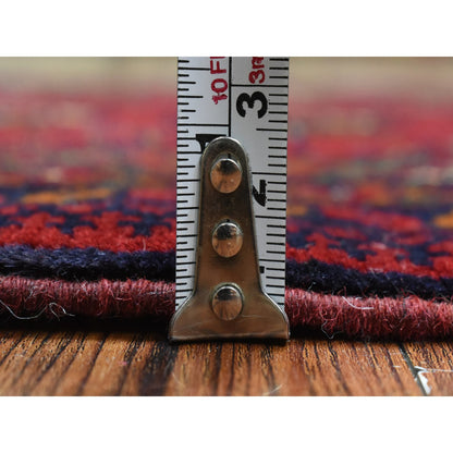 Tribal & Geometric Wool Hand Knotted Rug Red Red 2.1X3.0 -O072480