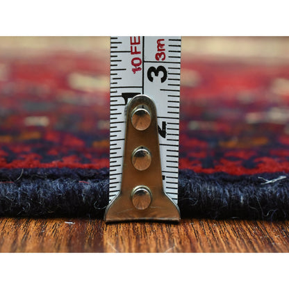 Tribal & Geometric Wool Hand Knotted Rug Red Red 2.0X3.0 -O072485