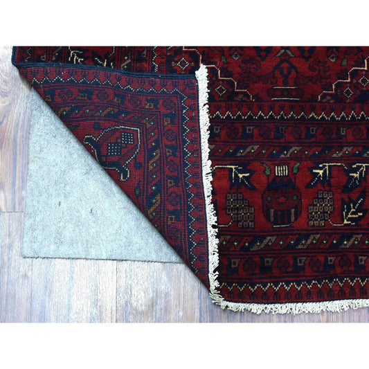 Tribal & Geometric Wool Hand Knotted Rug Red Red 4.9X6.6 -O072491