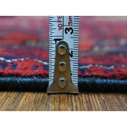 Tribal & Geometric Wool Hand Knotted Rug Red Red 4.9X6.6 -O072491