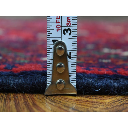 Tribal & Geometric Wool Hand Knotted Rug Red Red 2.8X4.0 -O072498