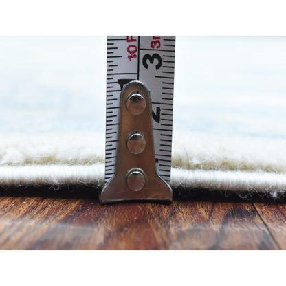 Oushak And Peshawar Wool Hand Knotted Rug Ivory Stone Gray 6.2X8.9 -O072582