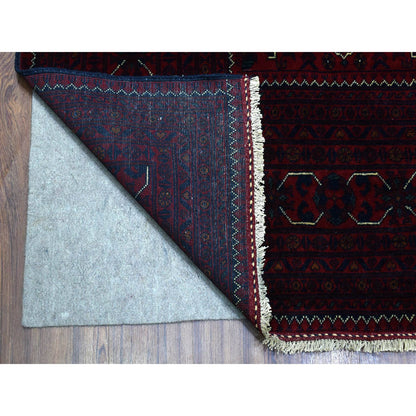 Tribal & Geometric Wool Hand Knotted Rug Red Red 9.8X13.0 -O072661