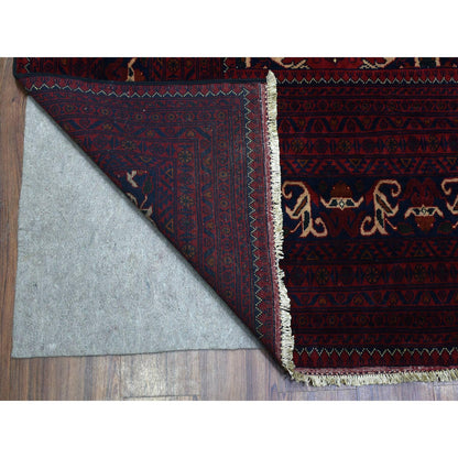 Tribal & Geometric Wool Hand Knotted Rug Red Red 10.0X13.8 -O072662