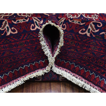Tribal & Geometric Wool Hand Knotted Rug Red Red 10.0X13.8 -O072662