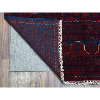 Tribal & Geometric Wool Hand Knotted Rug Red Red 9.8X13.1 -O072668