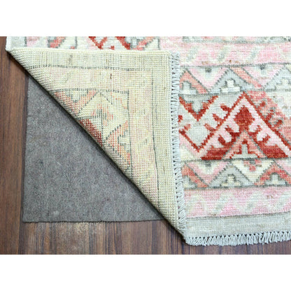 Tribal & Geometric Wool Hand Knotted Rug Red Red 9.0X12.0 -O072699