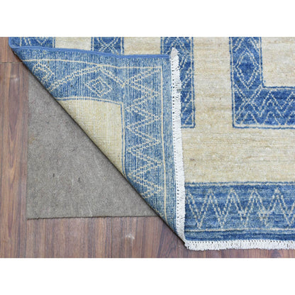 Oushak And Peshawar Wool Hand Knotted Rug Blue Blue 8.0X9.5 -O072721