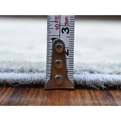 Oushak And Peshawar Wool Hand Knotted Rug Ivory Ivory 2.9X18.9 -O072797