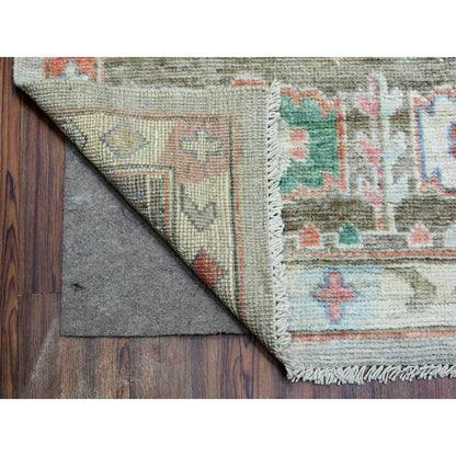 Tribal & Geometric Wool Hand Knotted Rug Grey Brown 8.2X10.3 -O072820