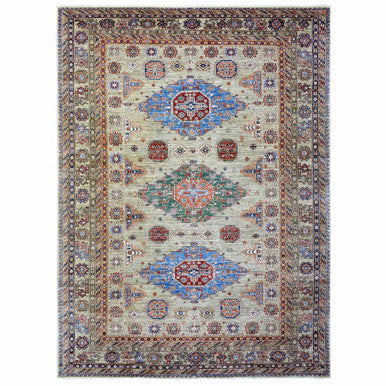 Kazak Wool Hand Knotted Rug Brown Brown 10.0X13.2 -O072862