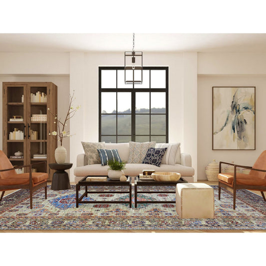 Kazak Wool Hand Knotted Rug Brown Brown 10.0X13.2 -O072862