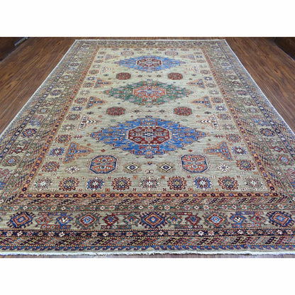 Kazak Wool Hand Knotted Rug Brown Brown 10.0X13.2 -O072862