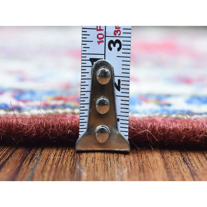 Kazak Wool Hand Knotted Rug Red Ivory 3.1X11.0 -O072910