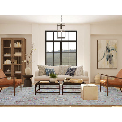 Oushak And Peshawar Wool Hand Knotted Rug Beige Beige 10.0X13.10 -O072929