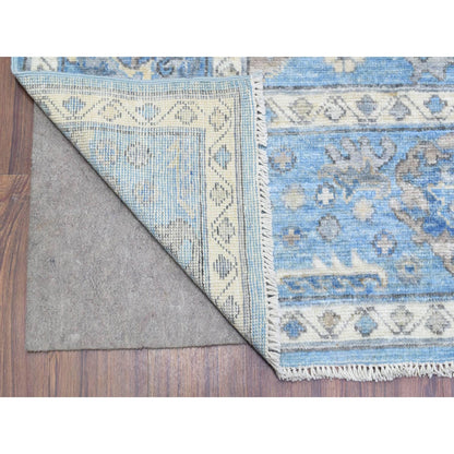 Oushak And Peshawar Wool Hand Knotted Rug Blue Blue 8.1X10.1 -O072936
