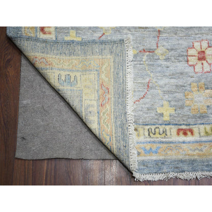 Oushak And Peshawar Wool Hand Knotted Rug Grey Gray 12.0X16.0 -O073024