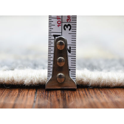 Oushak And Peshawar Wool Hand Knotted Rug Grey Gray 6.2X8.9 -O073033