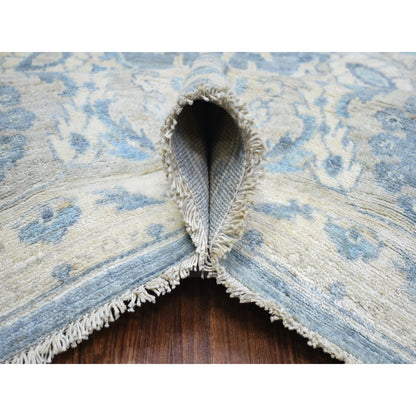 Oushak And Peshawar Wool Hand Knotted Rug Grey Gray 8.2X9.8 -O073052