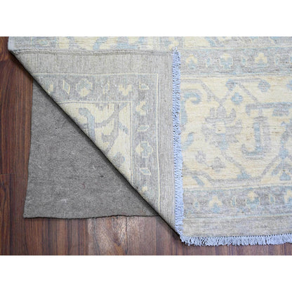 Oushak And Peshawar Wool Hand Knotted Rug Grey Ivory 9.9X13.5 -O073128
