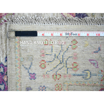 Oushak And Peshawar Wool Hand Knotted Rug Beige Beige 3.0X4.10 -O073131