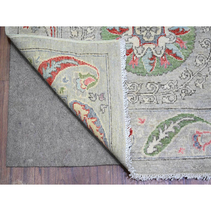 Oushak And Peshawar Wool Hand Knotted Rug Brown Brown 8.1X9.3 -O073246