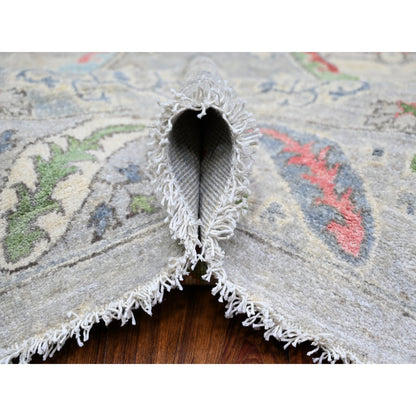 Oushak And Peshawar Wool Hand Knotted Rug Brown Brown 8.1X9.3 -O073246