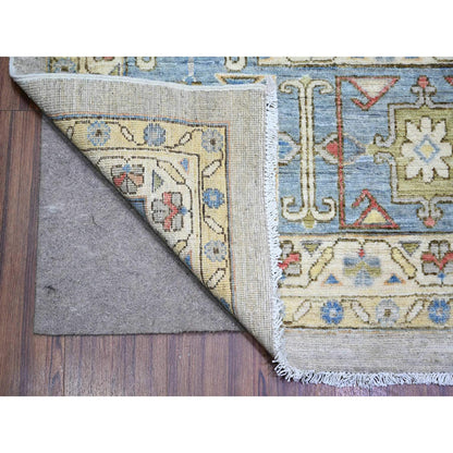Oushak And Peshawar Wool Hand Knotted Rug Grey Blue 10.1X13.0 -O073275