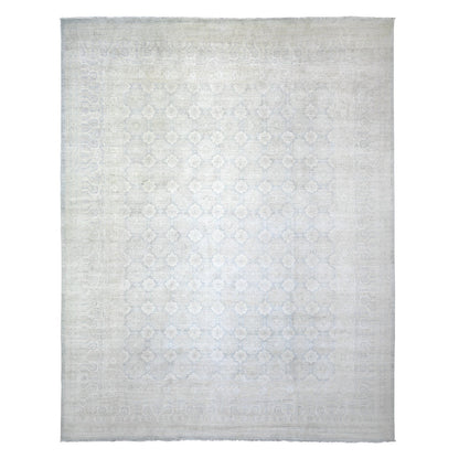 Oushak And Peshawar Wool Hand Knotted Rug Grey Gray 11.9X14.3 -O073280