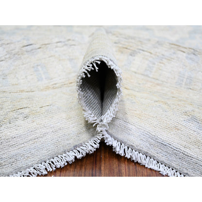 Oushak And Peshawar Wool Hand Knotted Rug Grey Gray 11.9X14.3 -O073280