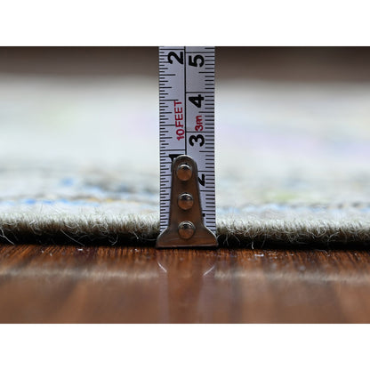 Oushak And Peshawar Wool Hand Knotted Rug Brown Brown 3.0X9.7 -O073304