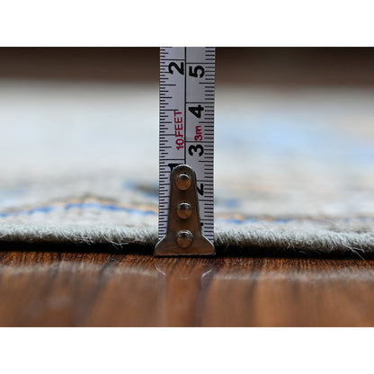 Oushak And Peshawar Wool Hand Knotted Rug Brown Brown 3.1X11.9 -O073313