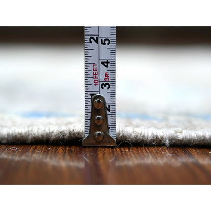 Oushak And Peshawar Wool Hand Knotted Rug Grey Light Gray 4.0X5.9 -O073417