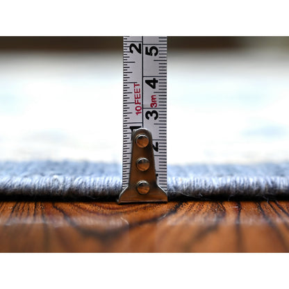 Oushak And Peshawar Wool Hand Knotted Rug Blue Gray 6.2X8.10 -O073483