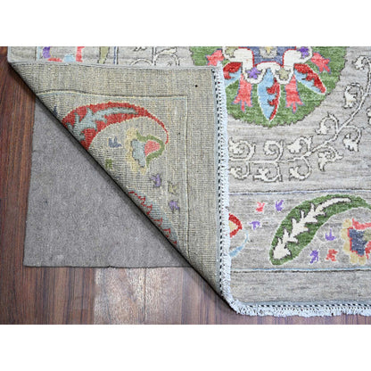 Oushak And Peshawar Wool Hand Knotted Rug Brown Brown 10.2X13.10 -O073550