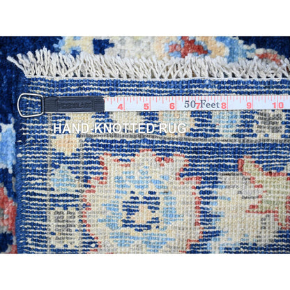 Oushak And Peshawar Wool Hand Knotted Rug Blue Blue 4.1X5.9 -O073625
