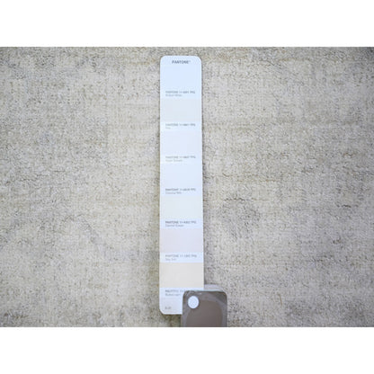 Oushak And Peshawar Wool Hand Knotted Rug Ivory Ivory 3.1X4.10 -O073679