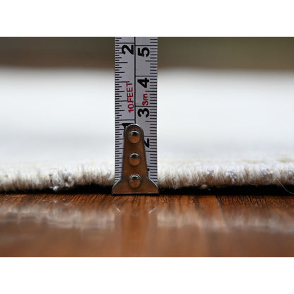 Oushak And Peshawar Wool Hand Knotted Rug Ivory Ivory 3.1X4.10 -O073679