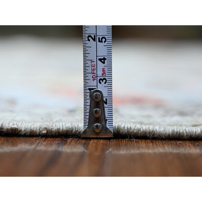 Oushak And Peshawar Wool Hand Knotted Rug Grey Gray 6.0X9.1 -O073714