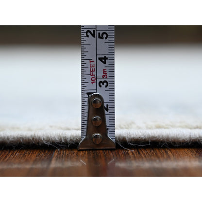 Oushak And Peshawar Wool Hand Knotted Rug Ivory Ivory 2.8X20.5 -O073729