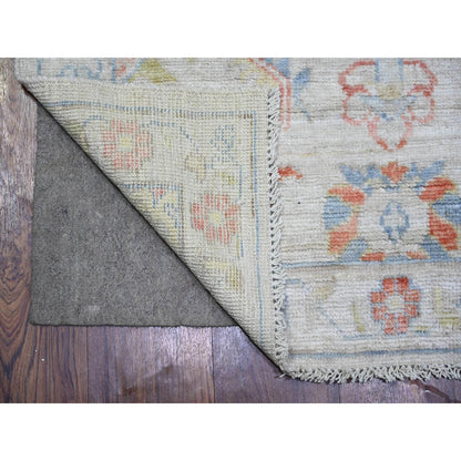 Oushak And Peshawar Wool Hand Knotted Rug Grey Gray 3.1X5.0 -O073743