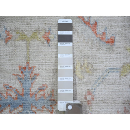 Oushak And Peshawar Wool Hand Knotted Rug Grey Gray 3.1X5.0 -O073743