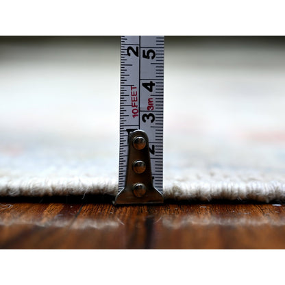 Oushak And Peshawar Wool Hand Knotted Rug Grey Gray 3.1X5.0 -O073743