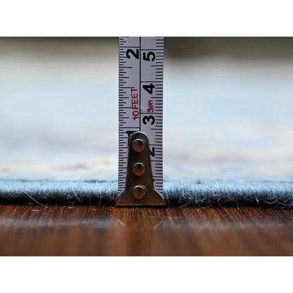 Oushak And Peshawar Wool Hand Knotted Rug Blue Blue 3.10X5.7 -O073753